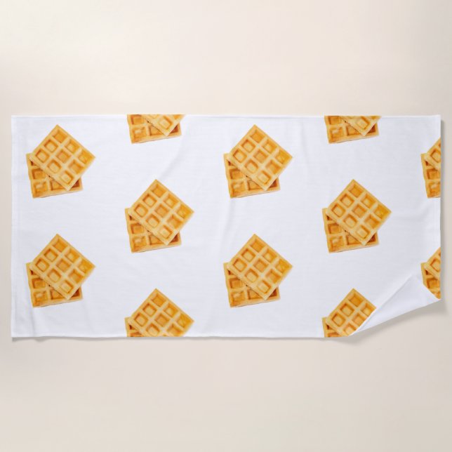 Serviette De Plage delicious waffle towel (Devant)