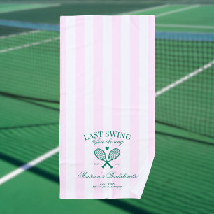 Serviette De Plage Dernier Swing avant le Retro Tennis Ring Bach