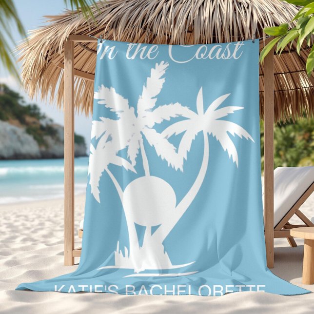 Serviette De Plage Dernier Toast Sur la côte Bachelorette (Créateur téléchargé)