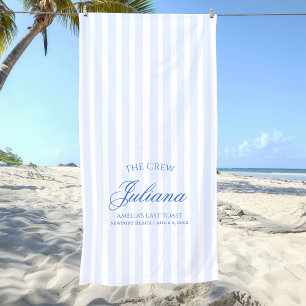 Serviette De Plage Dernier toast sur la côte   L'Équipage