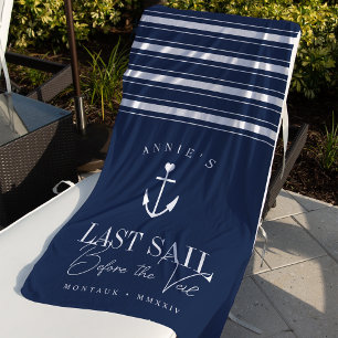 Serviette De Plage Dernière voile avant le voile nautique EVJF