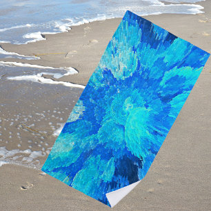 Serviette De Plage Des créatures délicieuses et flottantes dans la me