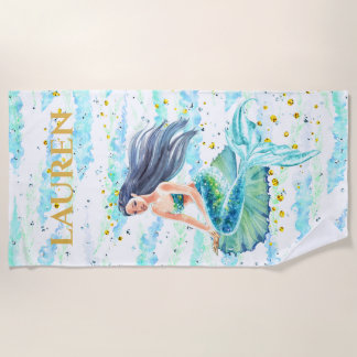 Serviette de plage des enfants personnalisés
