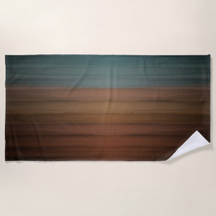 Serviette De Plage Désert Peint Sud-Ouest Faux Wood