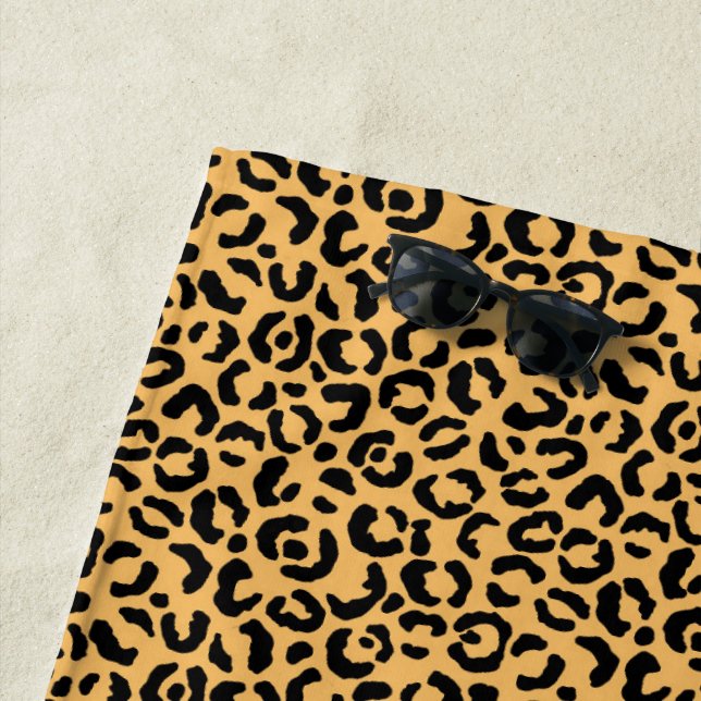 Serviette De Plage Design classique série Leopard 14 (En situation)