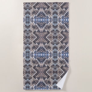 Serviette De Plage Design de la peau du crotale diamant oriental