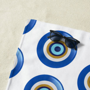 Serviette De Plage Design oeil grec juste ajouter du texte