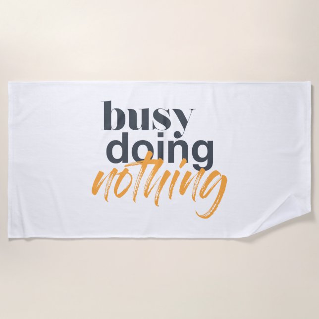 Serviette De Plage Design urbain, moderne et tendance de Busy Doy Not (Devant)