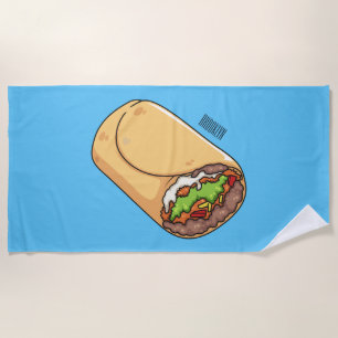 Serviette De Plage dessin animé de Burrito