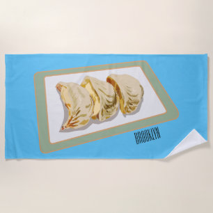 Serviette De Plage Dessin de Jiaozi / Chinese dumplings