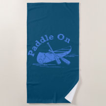 Serviette de plage - Dessin de pagaie en détresse