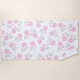 Serviette de plage d'été à motif floral élégant
