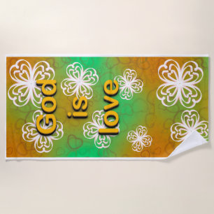 Serviette De Plage Dieu est amour