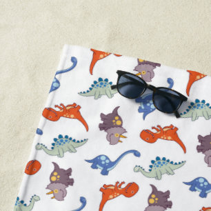 Serviette De Plage Dinosaur Motif de dessin