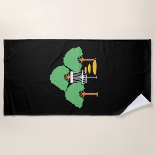 Serviette De Plage Disque Golf Woods Disk Golfer cadeau