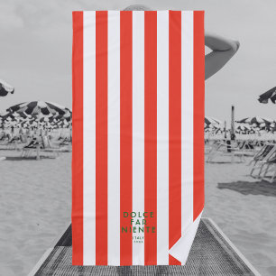 Serviette De Plage Dolce Far Niente Italie Destination de la bande ro
