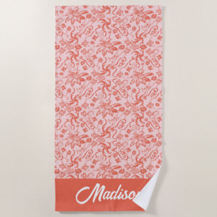 Serviette De Plage Dr Seuss   Motif de la Fête des mères florales