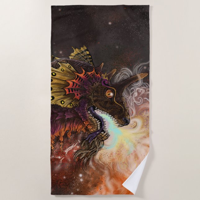 Serviette De Plage Dragon à crampons (Devant)
