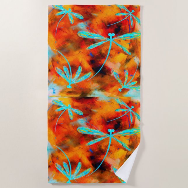 Serviette De Plage Dragonfly Desert Flit (Devant)