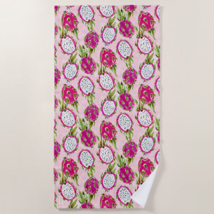 Serviette De Plage DRAGONFRUITY Pink Pitaya