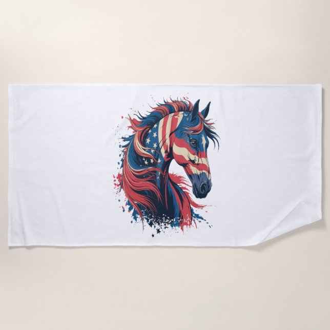 Serviette De Plage Drapeau américain (Devant)