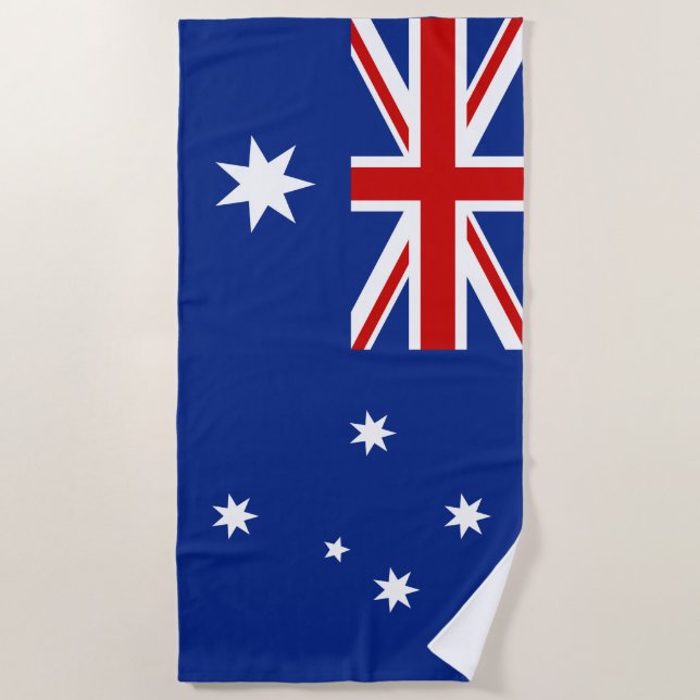 Serviette De Plage Drapeau australien (Devant)
