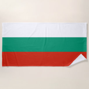 Serviette De Plage Drapeau Bulgare Patriotique