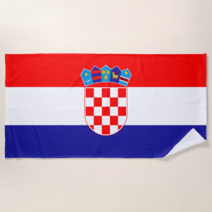 Serviette De Plage Drapeau Croatie