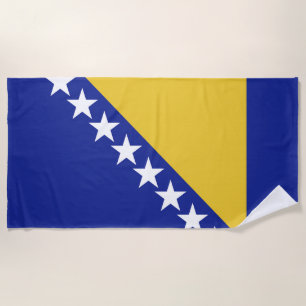 Serviette De Plage Drapeau de Bosnie-Herzégovine