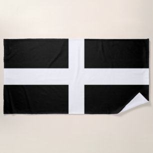 Serviette De Plage Drapeau de Cornouailles (Cornwall) (Comté d'Anglet