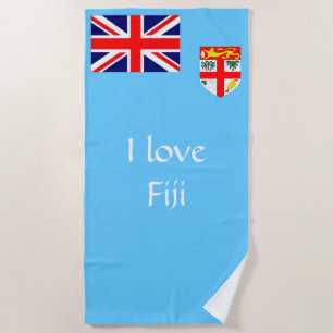 Serviette De Plage Drapeau de Fidji