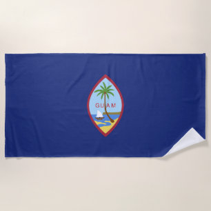 Serviette De Plage Drapeau de Guam