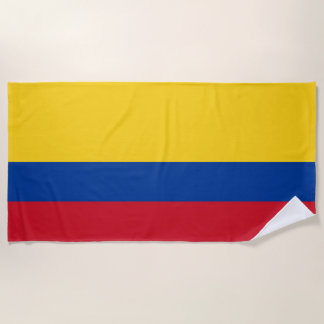 Serviette De Plage Drapeau de la Colombie