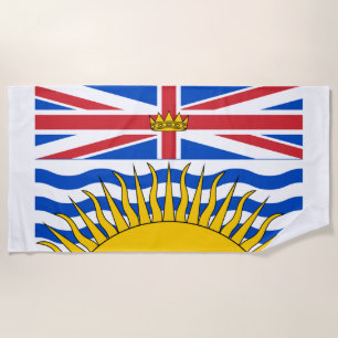 Serviette De Plage Drapeau de la Colombie-Britannique