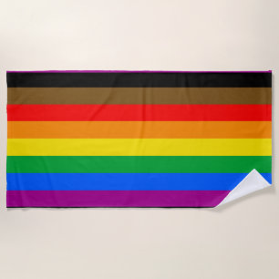 Serviette De Plage Drapeau de la fierté arc-en-ciel de Philly