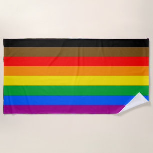Serviette De Plage Drapeau de la fierté arc-en-ciel de Philly