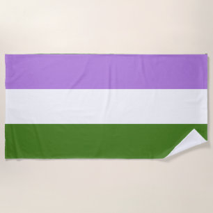 Serviette De Plage Drapeau de la fierté queer