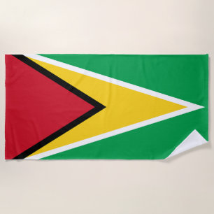 Serviette De Plage Drapeau de la Guyane