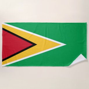 Serviette De Plage Drapeau de la Guyane