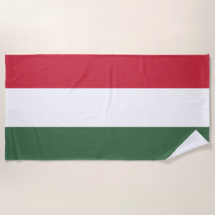 Serviette De Plage Drapeau de la Hongrie