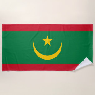 Serviette De Plage Drapeau de la Mauritanie