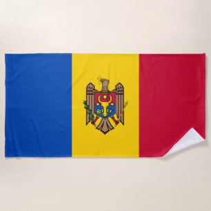 Serviette De Plage Drapeau de la Moldavie