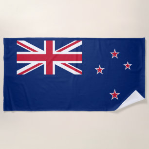 Serviette De Plage Drapeau de la Nouvelle-Zélande