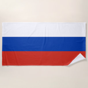 Serviette De Plage Drapeau de la Russie