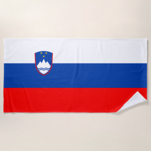 Serviette De Plage Drapeau de la Slovénie