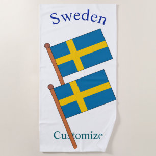 Serviette De Plage Drapeau de la Suède Thunder_Cove