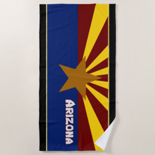 Serviette De Plage Drapeau de l'Arizona