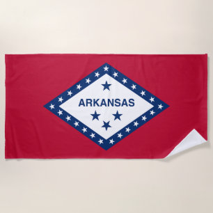 Serviette De Plage Drapeau de l'Arkansas