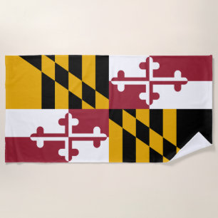Serviette De Plage Drapeau de l'État du Maryland