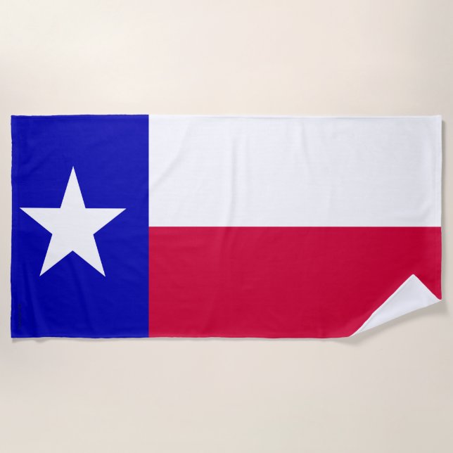 Serviette De Plage Drapeau de l'État du Texas (Devant)